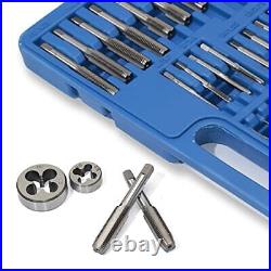 110PCS Hardened Alloy Steel Metric Tap and Die Rethreading Tool Set Package