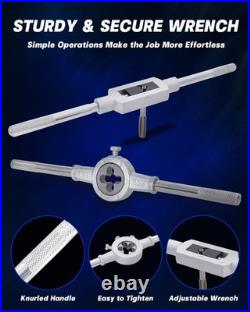 110PCS Metric Tap and Die Set Rethreading Kit M3-M16 with Storage Case