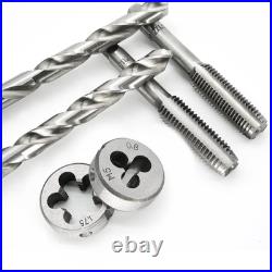 110PCS Tap and Die Set, Metric Size M2-M18 Standard Threading Tool with Adjustab