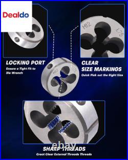 110PCS Tap and Die Set, Metric Tap and Die Rethreading Kit, Thread Chaser Set fo