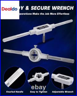 110PCS Tap and Die Set, Metric Tap and Die Rethreading Kit, Thread Chaser Set fo