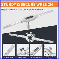 110PCS Tap and Die Set with Case for SAE & Metric Thread Repair