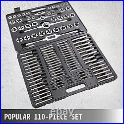 110Pcs Tap & Die Set Tungsten Steel Titanium Tap & Die Metric Tool Tap & Die