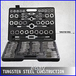 110Pcs Tap & Die Set Tungsten Steel Titanium Tap & Die Metric Tool Tap & Die