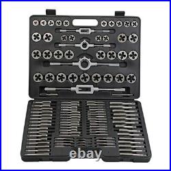110Pcs Tap and Die Set High Speed Steel Titanium Tap and Die Combination Set