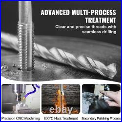 110 PCS Metric Tap and Die Set, M2-M18 Bearing Steel Threading Tools with Case