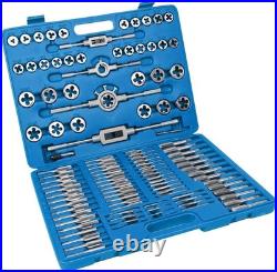 110 PCS Metric Tap and Die Set, M2-M18 Rethreading Kit for Making Screw Threads