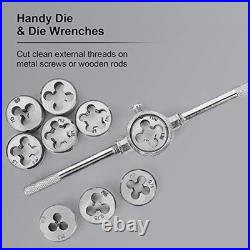 110 PCS Metric Tap and Die Set M2-M18 Storage Case Accessories Complete Kit