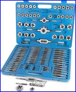 110 PCS Metric Tap and Die Set, Metric Screw Threads M2-M18 for Cutting External