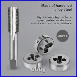 110 PCS Metric Tap and Die Set, Metric Screw Threads M2-M18 for Cutting External