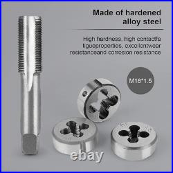 110 PCS Metric Tap and Die Set, Metric Screw Threads M2-M18 for Cutting External