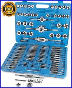 110 PCS Metric Tap and Die Set Metric Threads M2-M18 Rethreading Kit