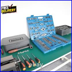110 PCS Metric Tap and Die Set Metric Threads M2-M18 Rethreading Kit