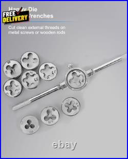 110 PCS Metric Tap and Die Set Metric Threads M2-M18 Rethreading Kit