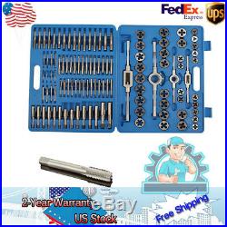 110 Piece Combination Tap And Die Set Screw Extractor Remover with Case