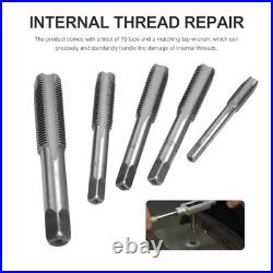 110 Piece Combination Tap and Die Set Alloy Steel 55°- 60° Metric