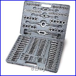 110 Piece Combination Tap and Die Set SAE & METRIC Taper, Bottoming Taps Threads