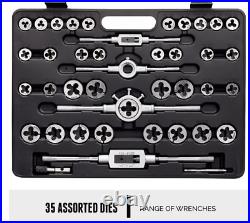 110 Piece Hardened Alloy Steel SAE Tap And Die Threading Tool Set