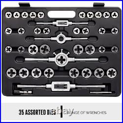 110 Piece Hardened Alloy Steel Tap And Die Threaded Set With Case