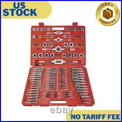 110 Piece Tap and Die Set(SAE&METRIC)Threading Tool Set With Storage Case