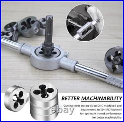 110 Piece Tap and Die Set(SAE&METRIC)Threading Tool Set With Storage Case Metr