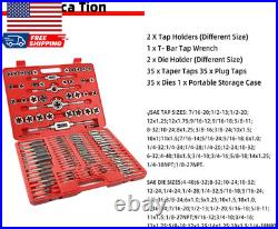 110 Piece Tap and Die Set Sae&Metric Threading Tool Set with Storage Case Metric
