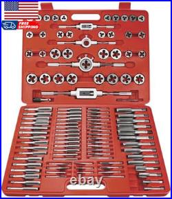 110 Piece Tap and Die Set Sae&Metric Threading Tool Set with Storage Case Metric