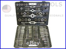 110pc Engineers Metric & SAE Tungsten Tap and Die Set Imperial Fraction A2515