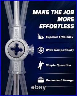 110pc Tap and Die Set Tool for Internal and External Threading Metalworking Kit