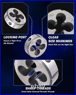 110pc Tap and Die Set Tool for Internal and External Threading Metalworking Kit