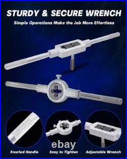 110pc Tap and Die Set Tool for Internal and External Threading Metalworking Kit