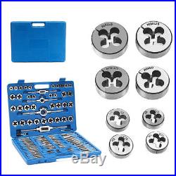 110pcs M3-M12 Tap and Die Set Thread Cutter Metric Carbon Steel Tool with Case US