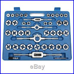 110pcs M3-M12 Tap and Die Set Thread Cutter Metric Carbon Steel Tool with Case US