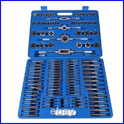 110pcs Tap and Die Set, Metric M2-M18 Screw Nut Thread Taps Dies with Storage