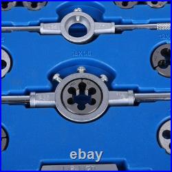 110pcs Tap and Die Set, Metric M2-M18 Screw Nut Thread Taps Dies with Storage