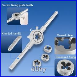 110pcs Tap and Die Set in Metric Sizes, Standard Tap Set and Die Tool Set for