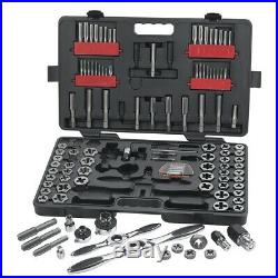 114 Piece Large SAE and Metric Ratcheting Tap and Die Set KDT82812 Brand New