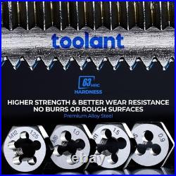 127 Piece Ratcheting Tap and Die Set, SAE/Metric Tap and Die Set with