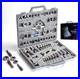 127 Piece Ratcheting Tap and Die Set, Sae/Metric Tap and Die Set with Assortment