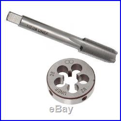 1/2'' 28 UNEF Right Hand Thread Tap and Die Set HSS Gunsmithing Cutting Tool