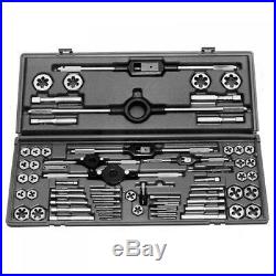 21741 75-piece combination tap and die set with plastic case