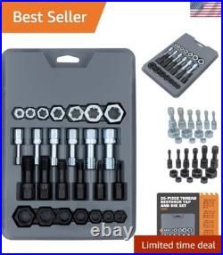 26-Piece Thread Restorer Tap Die Set Steel for Repairs and Maintenance