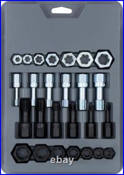 26-Piece Thread Restorer Tap Die Set Steel for Repairs and Maintenance