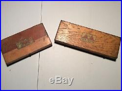 2 Vintage Greenfield Tap And Die Sets in Original Wooden Cases with Paperwork