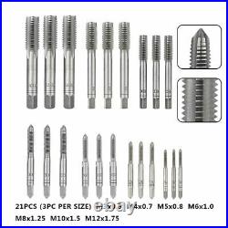 32pc M3-m12 Metric Tap And Die Set Hand Tapping Tools Screw Thread Wrench Set