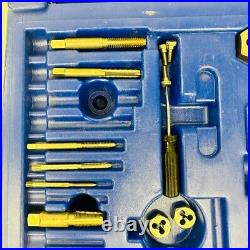 34 Pcs Hanson Mixed Taper for Drill, Flat Screwdriver and Die Tool Set with Case