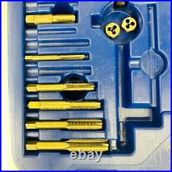 34 Pcs Hanson Mixed Taper for Drill, Flat Screwdriver and Die Tool Set with Case