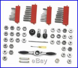 3887 tap and die 75 piece set combination sae / metric