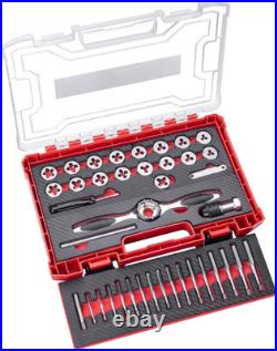 39-Piece Metric Tap and Die Set with Dual Storage Case for Professionals