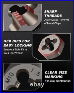 39-Piece Metric Tap and Die Set with Dual Storage Case for Professionals